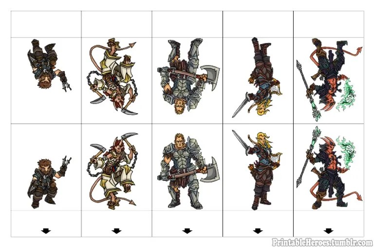 PrintableHeroes Heroes Set 03 PDF