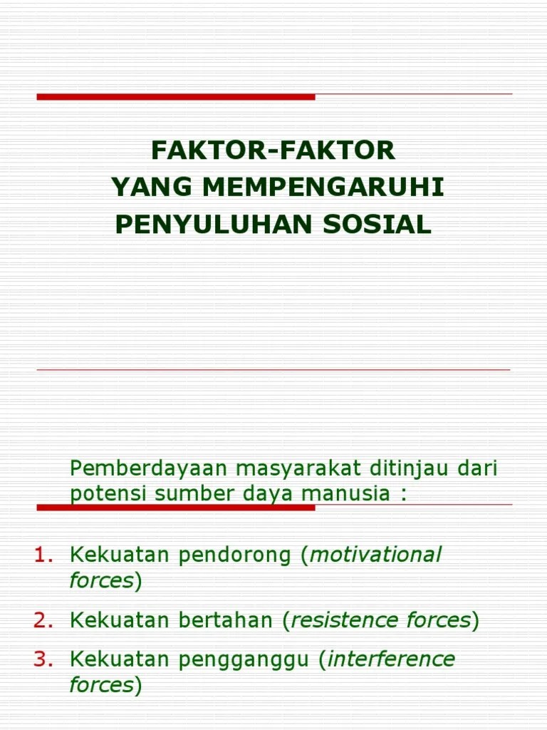 3 - Faktor-Faktor Yang Mempengaruhi Penyuluhan | PDF
