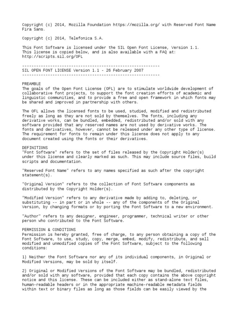 SIL Open Font License Copyright License