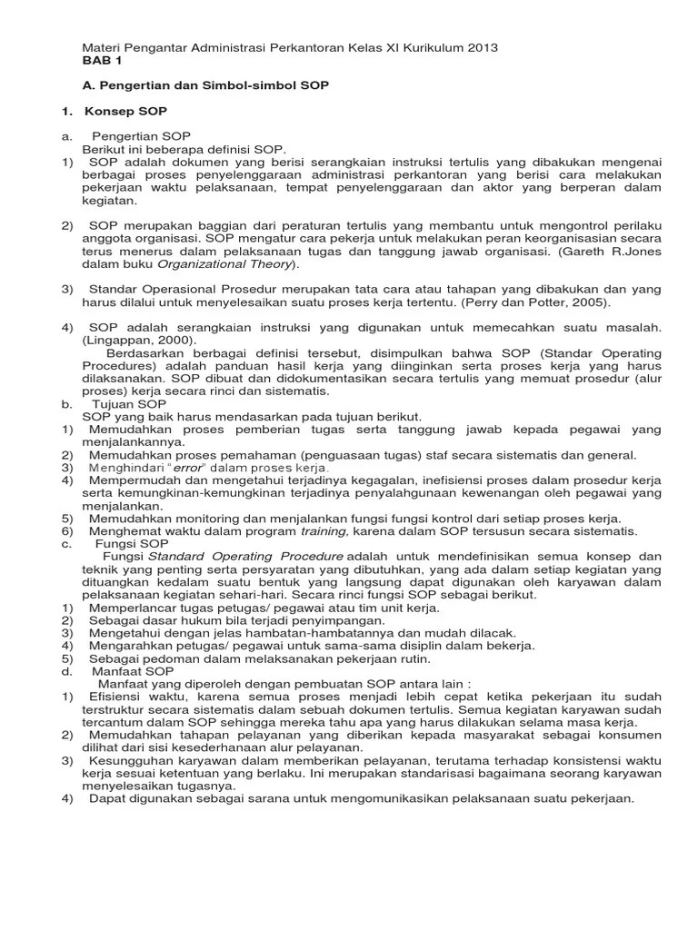 Materi Pengantar Administrasi Perkantoran Kelas Xi Semester 1 Bagikan