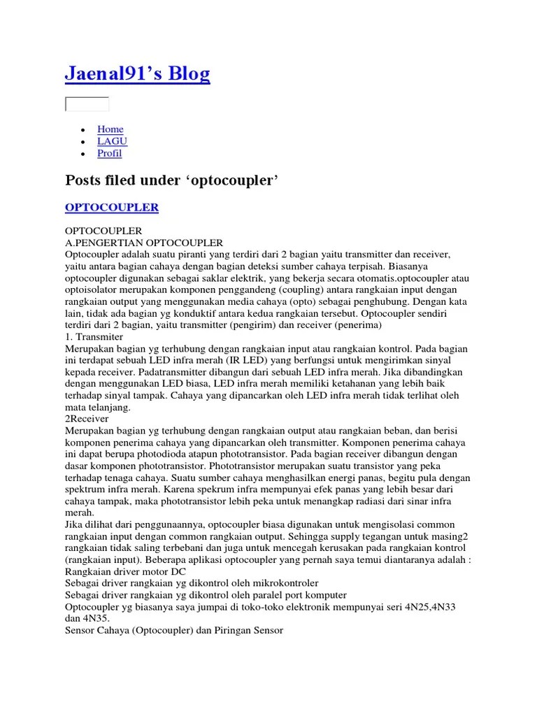 Optocoupler 2 Feb | PDF