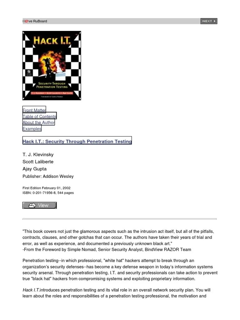Hack IT Security Through Testing.pdf Test