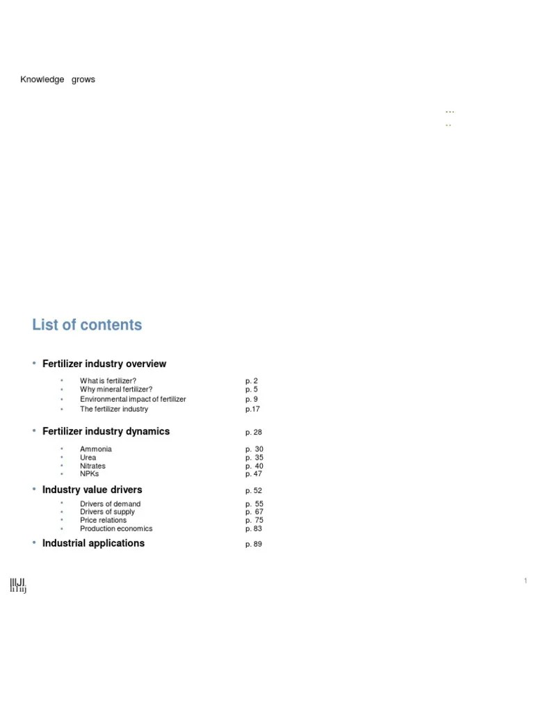 Fertilizer Industry Handbook 2017 PDF Plant Nutrition Fertilizer