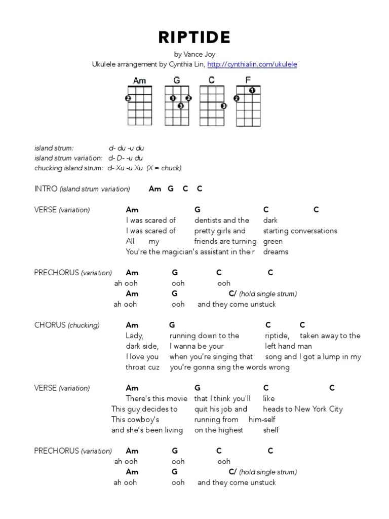 RIPTIDE Ukulele Chord Chart.pdf Song Structure Song Recordings