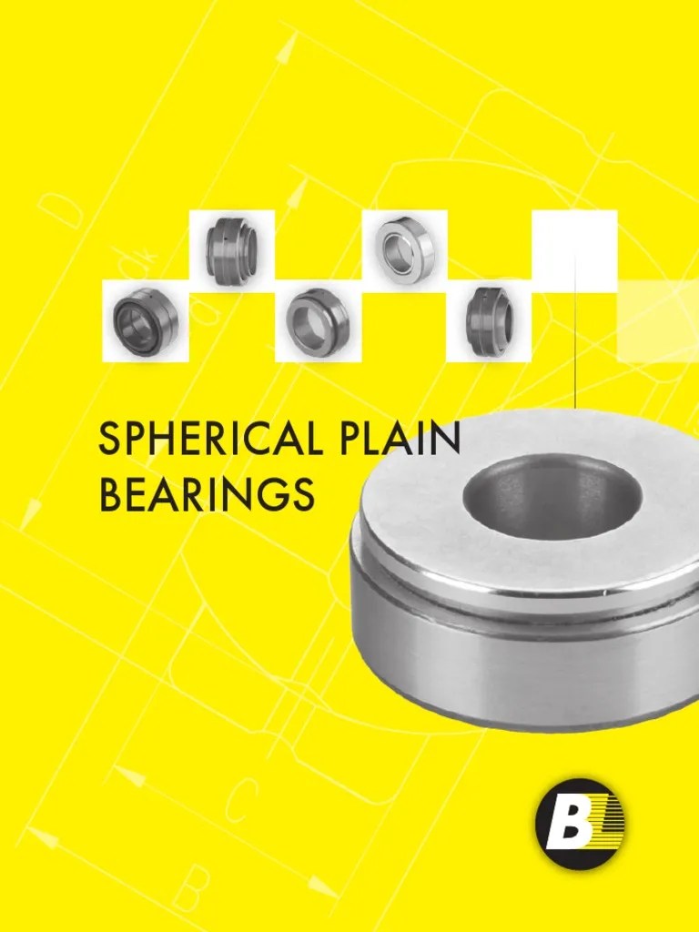 BL Spherical Plain Bearings PDF Bearing (Mechanical) Engineering