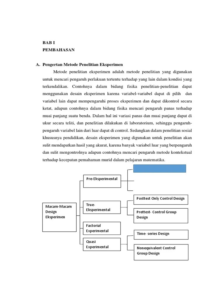 Posttest Only Control Group Design Adalah
