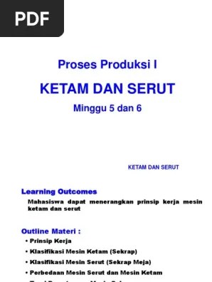 Ketam Dan Serut | PDF