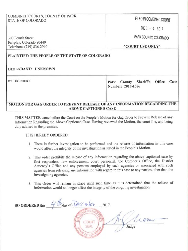 Judge issues gag order in Maggie Long case