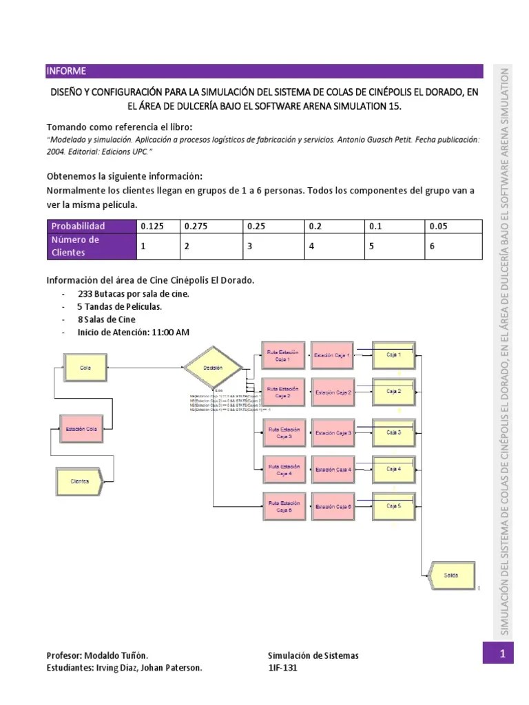 Informe Arena Simulation Díaz, Paterson Operations
