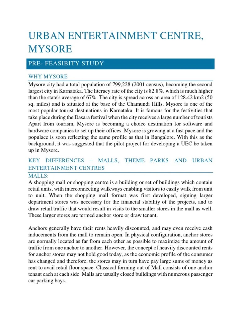 Thesis Urban Entertainment Centre Thesis Title Ideas for College