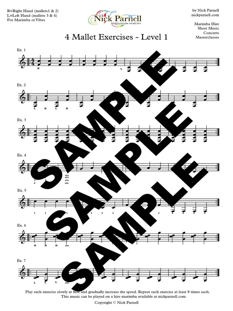 SAMPLE 4 Mallet Exercises Level 1 PDF