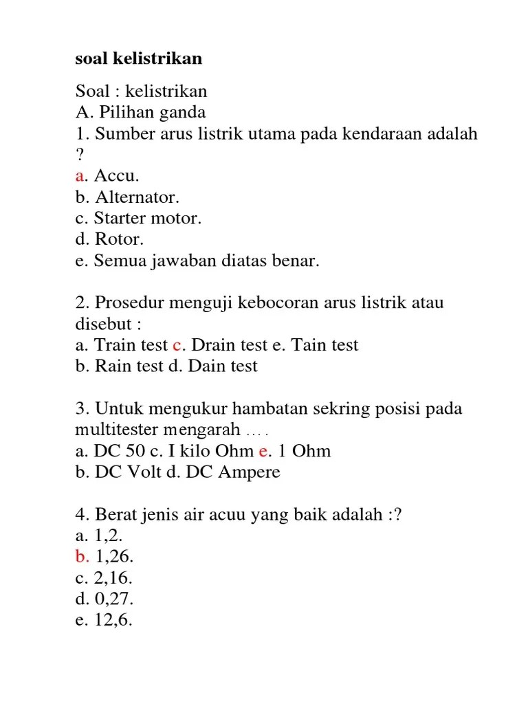 Contoh Soal Toefl Pilihan Ganda Beserta Jawabannya