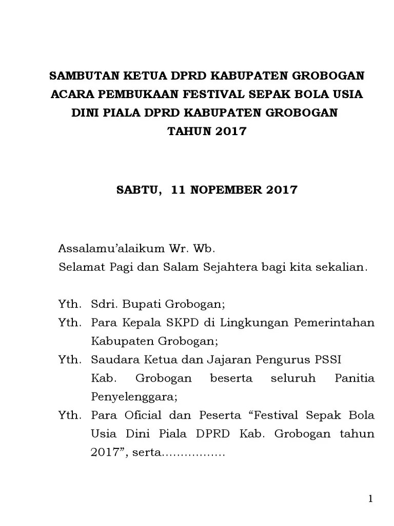 Contoh Pidato Pembukaan Turnamen Bulutangkis - Kumpulan Contoh Terbaru