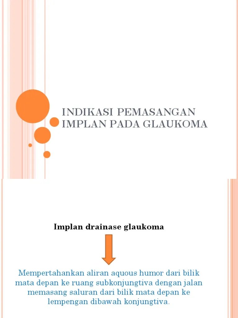 Indikasi Pemasangan Implan Pada Glaukoma