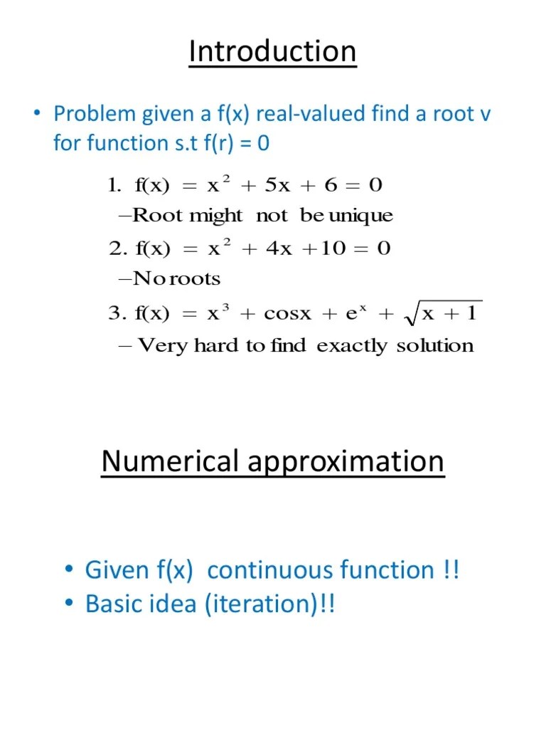 Bisection Method Numerical Analysis Theoretical Computer Science