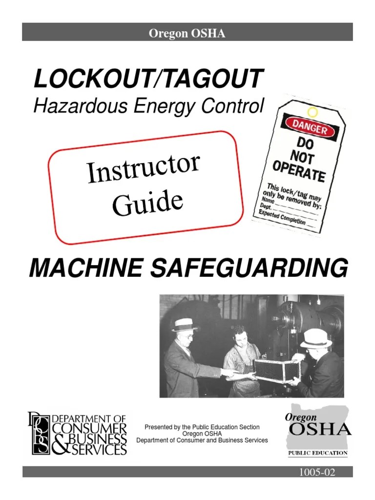 LOTO Hazardous Energy Control Technology Wellness