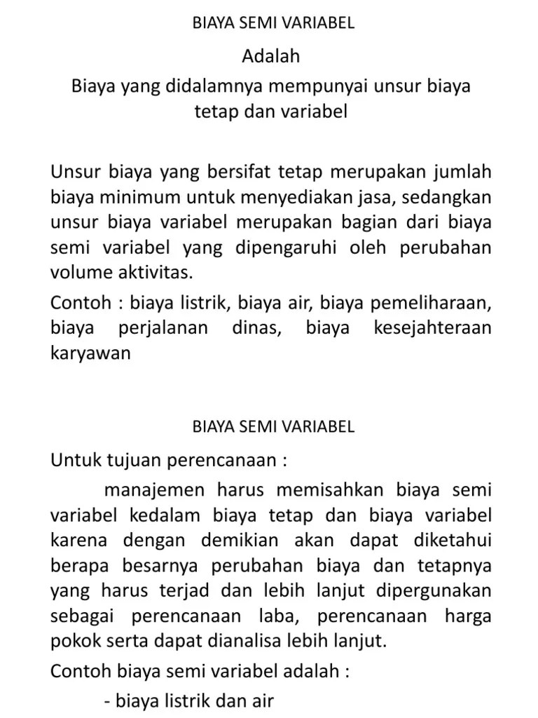 3.a. BIAYA SEMI VARIABEL Metode The High &amp; Low