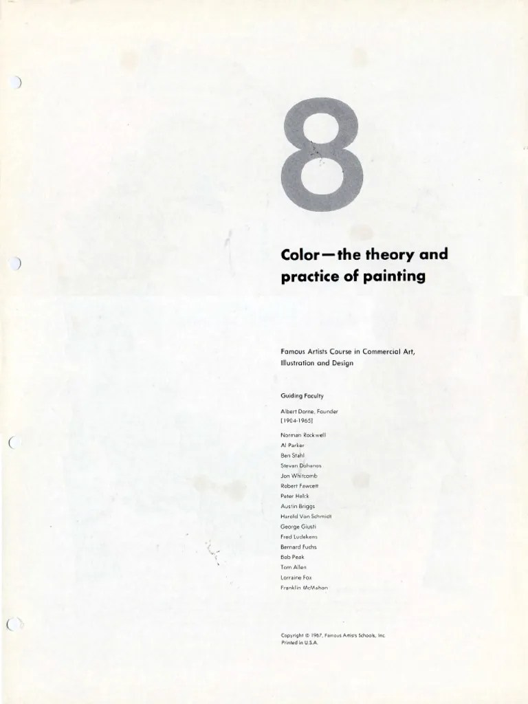 Famous Artist Course The Theory and Practice of Painting PDF