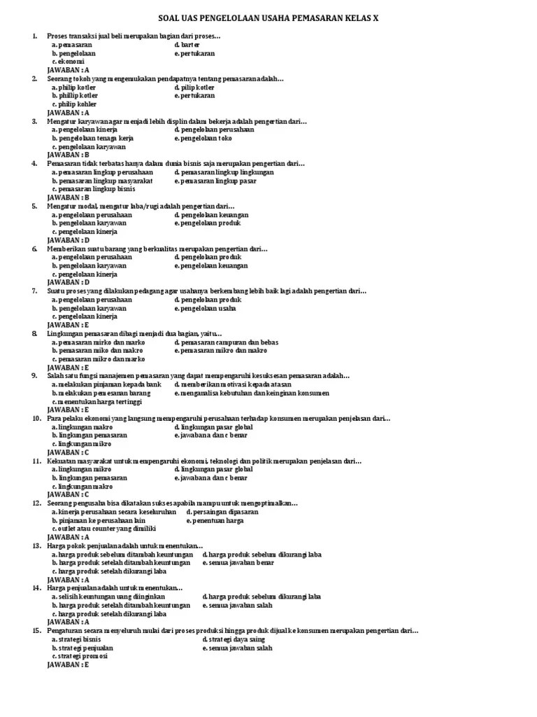 We did not find results for: Soal Uas Pengelolaan Usaha Pemasaran Kelas X Pdf
