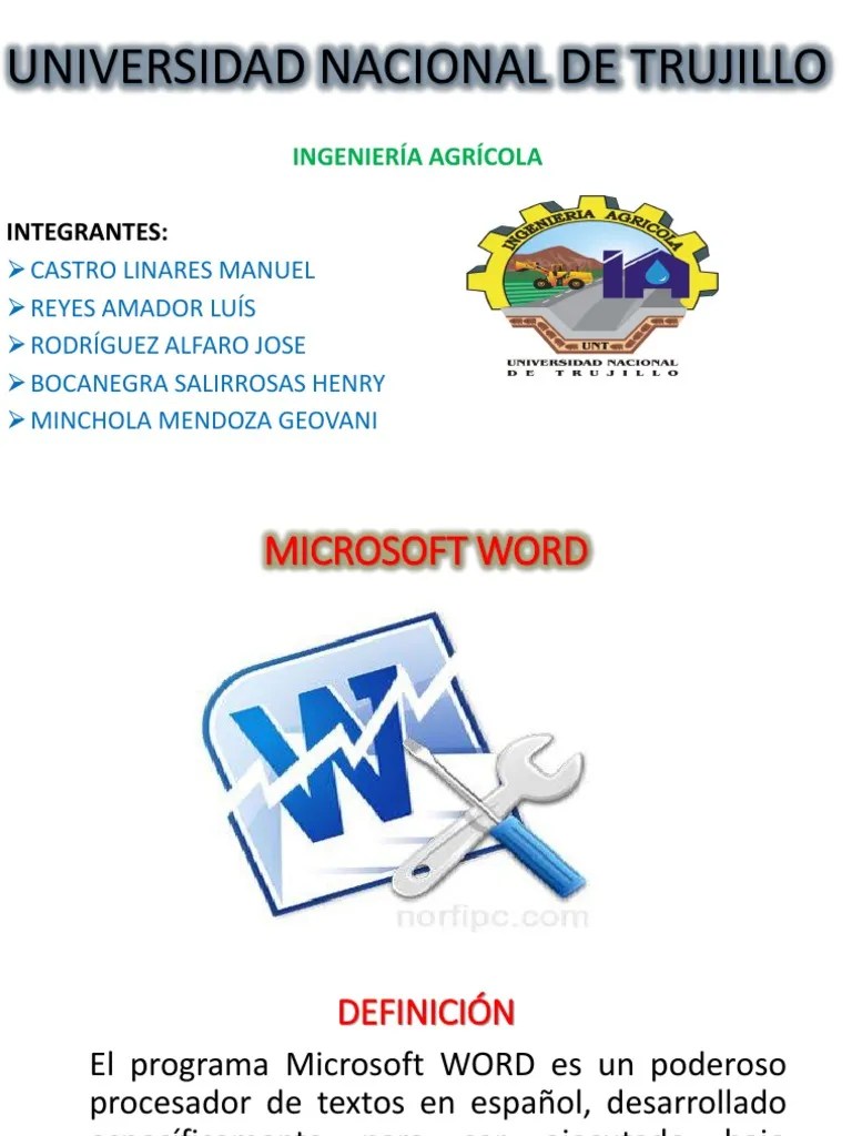 INGENIERIA AGRICOLA UNT Microsoft Word Microsoft
