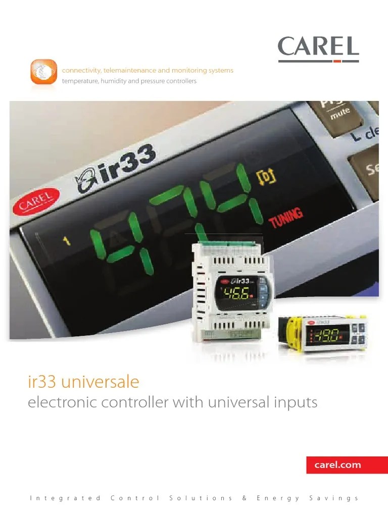 Carel Ir33 Series Electronic Controller Sales Brochure | PDF | Power