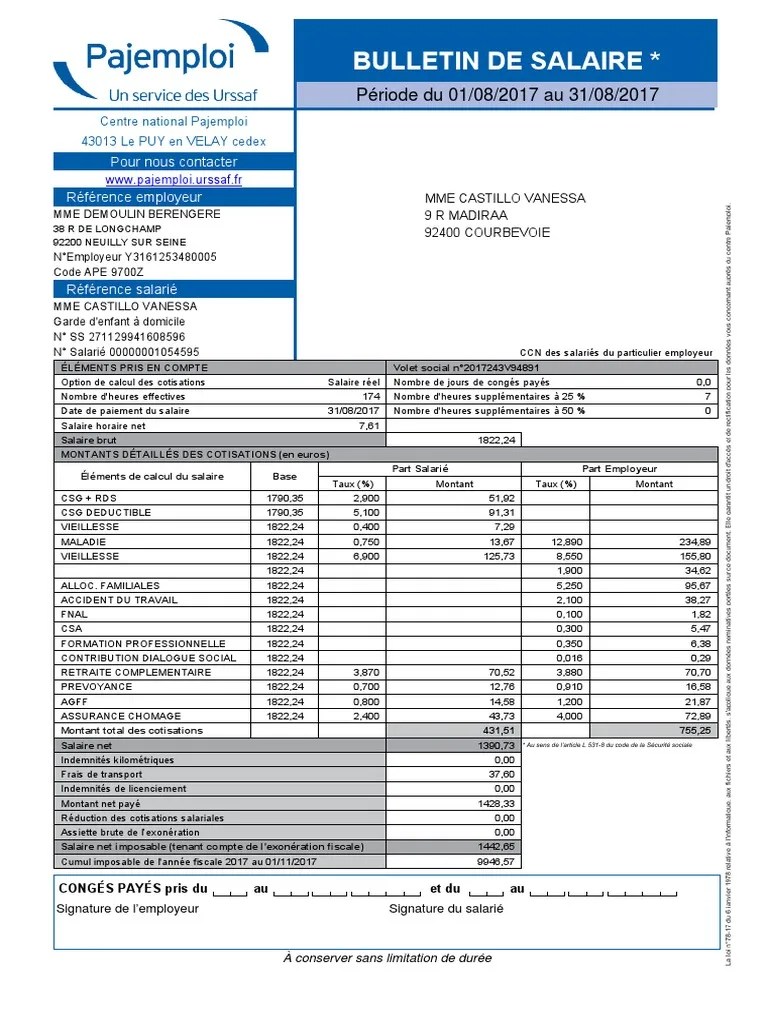 paje_bulletinsalaire (3) Bulletin de salaire (droit français
