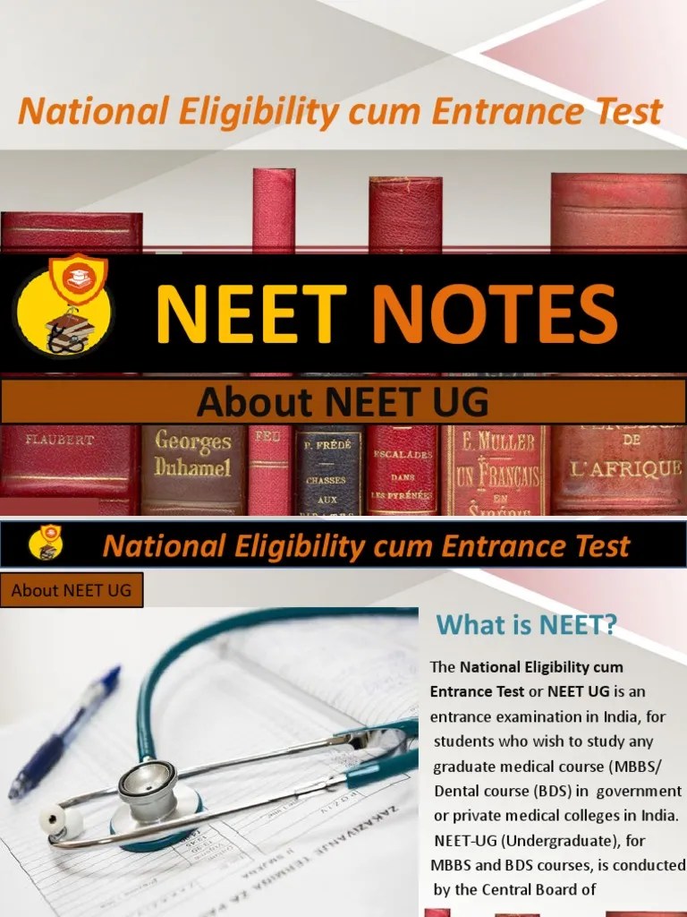 Free Neet Notes for Physics, Chemistry and Biology