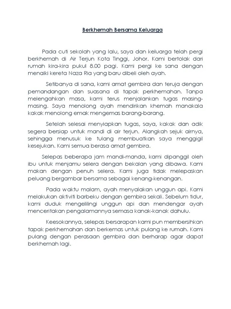 Berkhemah Bersama Keluarga | PDF