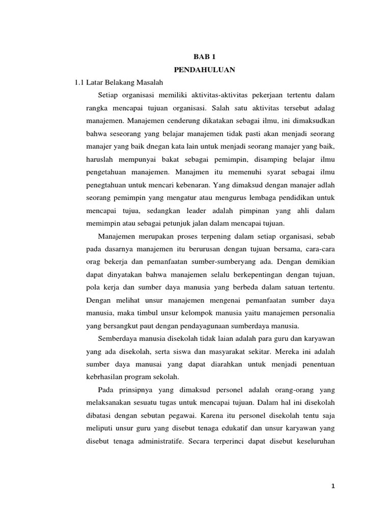 Makalah Manajemen Personalia beserta study kasus