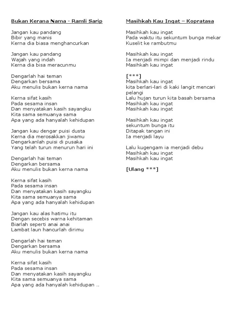 Lirik Lagu | PDF