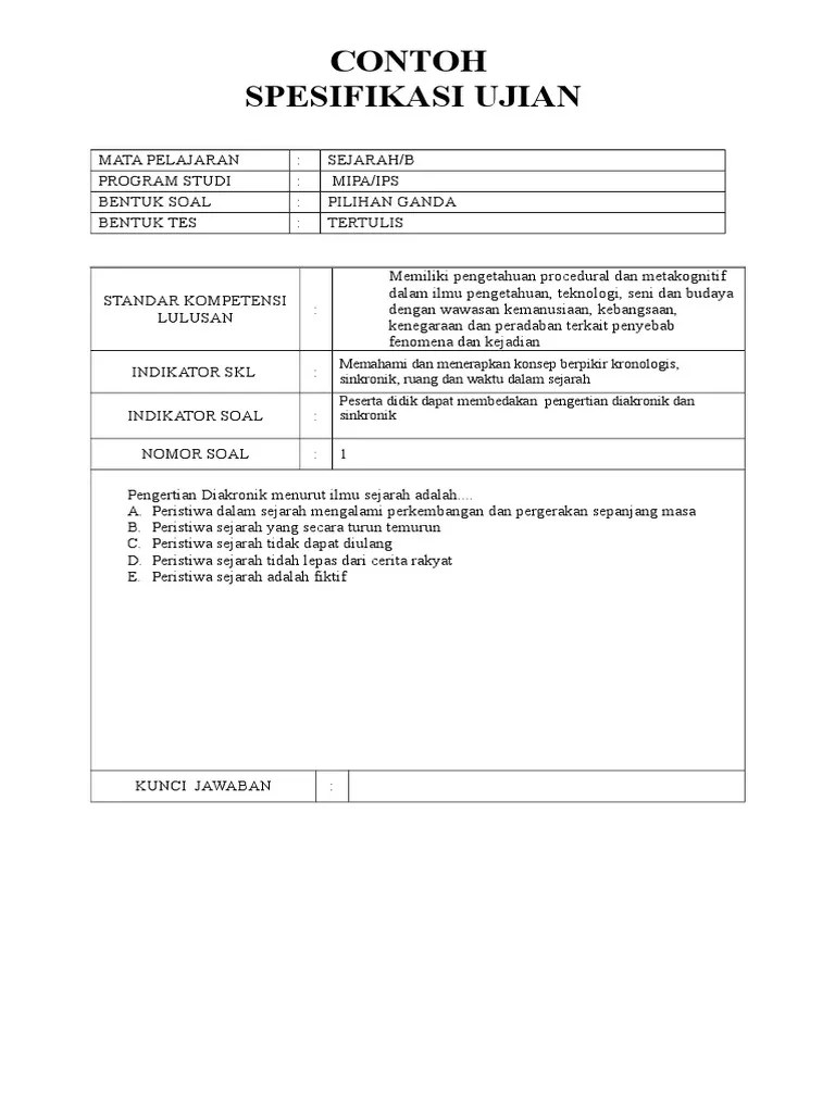 Sejarah Indonesia - 12AS - Kartu Soal | PDF