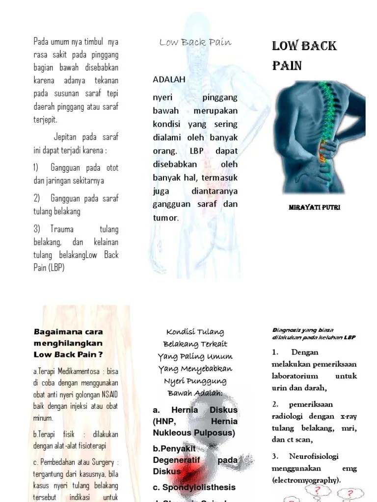 Low Back Pain Adalah Berbagi Informasi