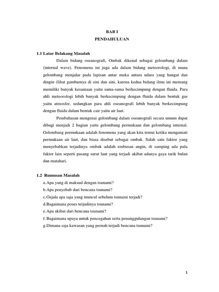 Contoh Teks Laporan Hasil Observasi Tentang Bencana Alam