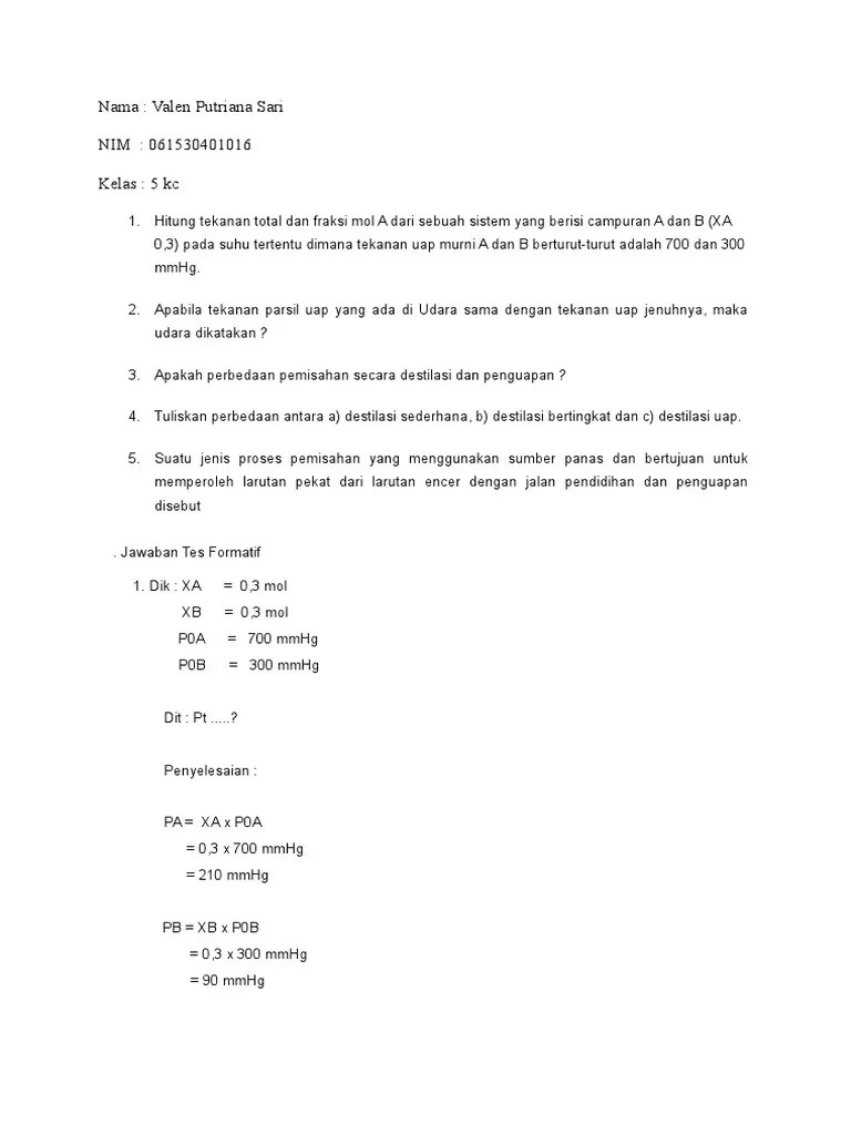 Contoh Soal Gravimetri Dan Penyelesaiannya Soal Baru