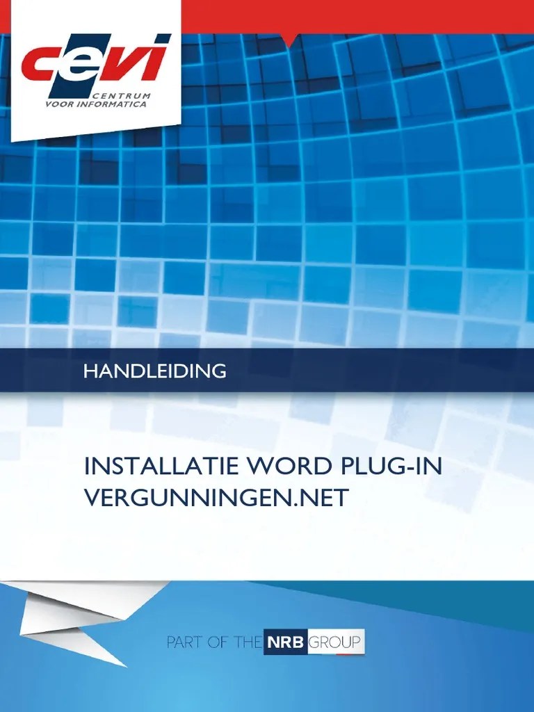 Handleiding Installatie Word PlugIn