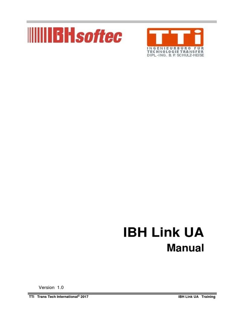 IBH Link UA Manual PDF PDF Computer Standards Computing