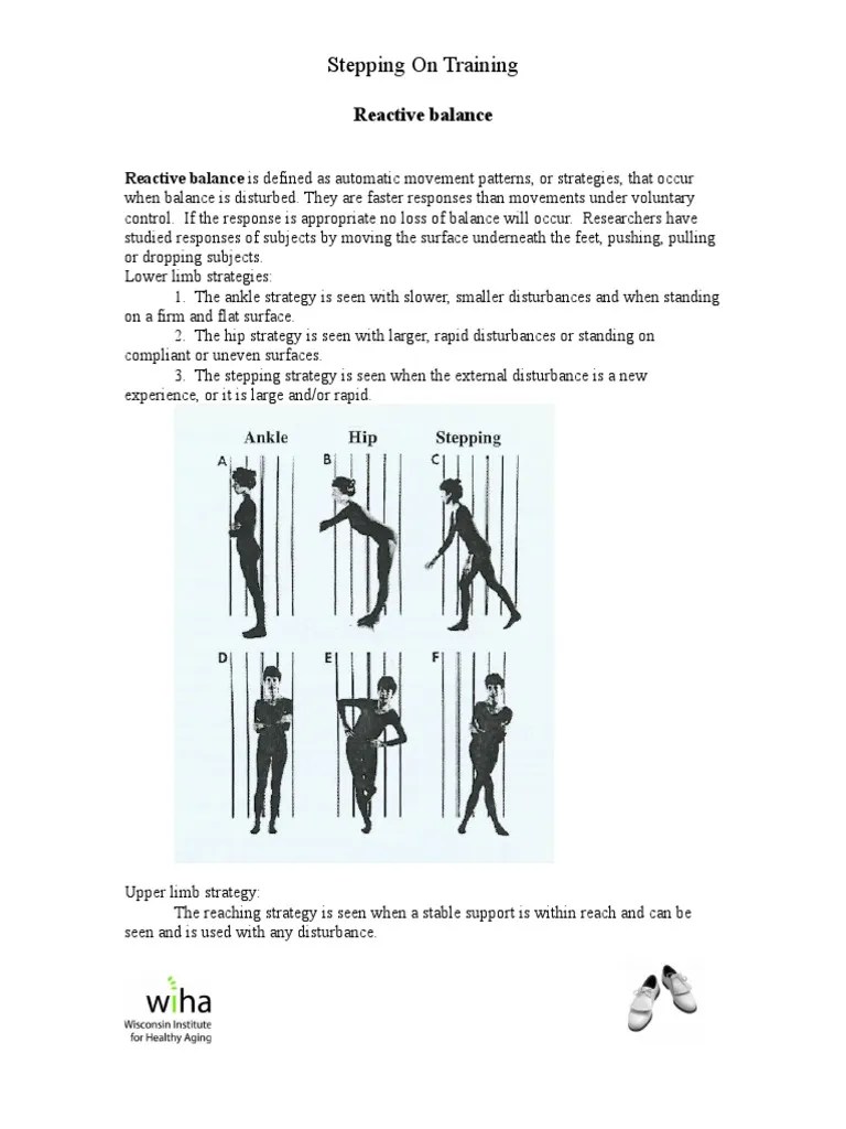 Reactive Balance 2 Balance (Ability) Physical Exercise