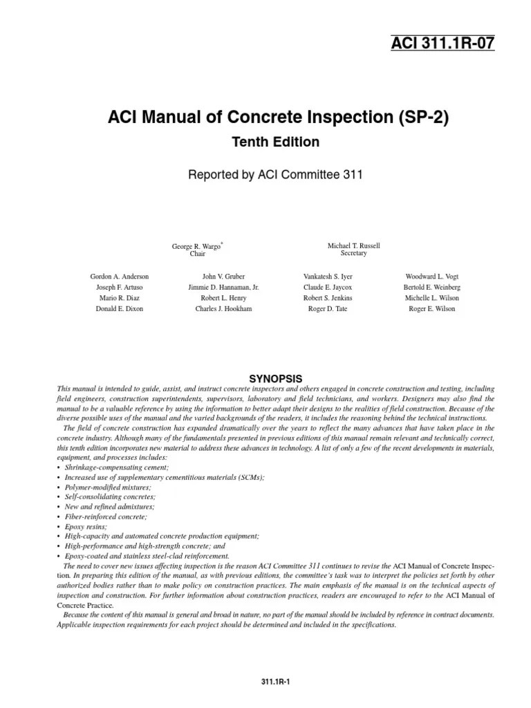 🛞 Aci Concrete Special Inspector Exam Questions 👈