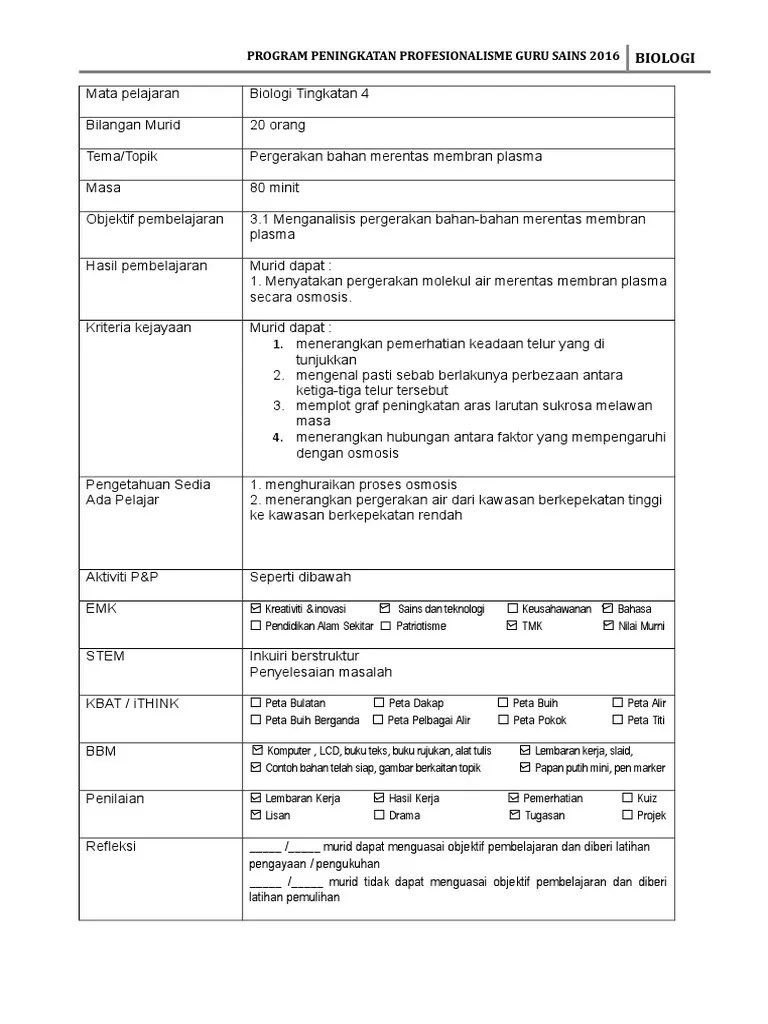 Contoh Laporan Eksperimen Sains Tingkatan 3