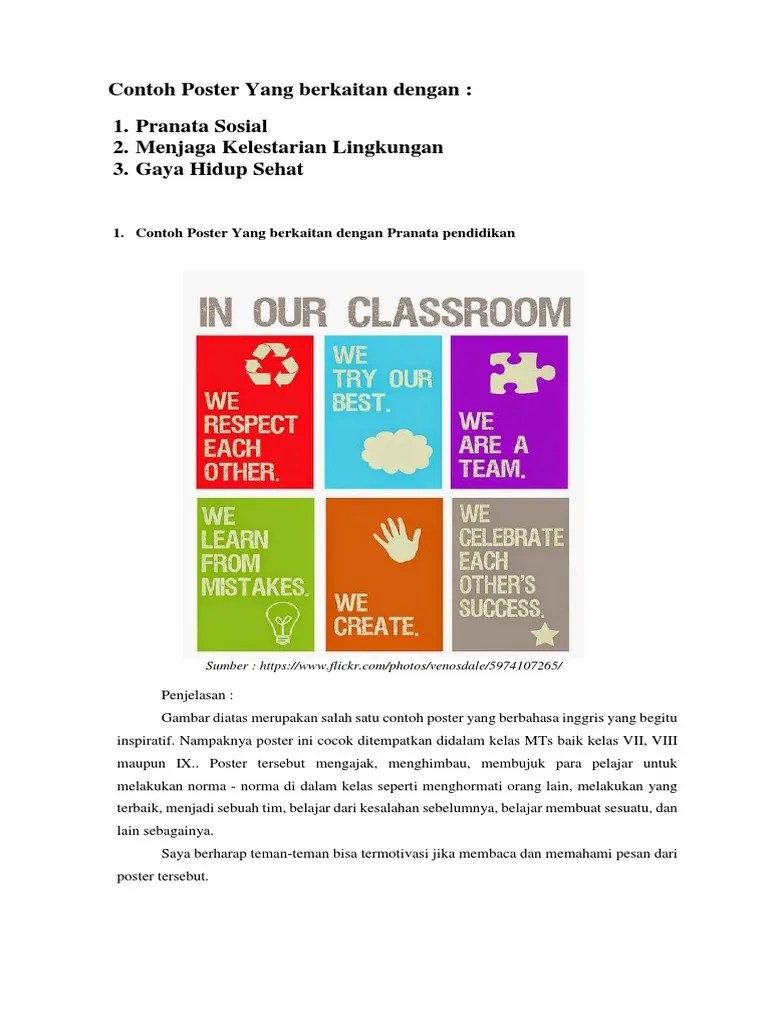 Contoh Poster Bahasa Inggris Dengan Tema Pendidikan