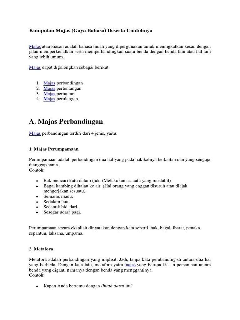 Kumpulan Majas | PDF