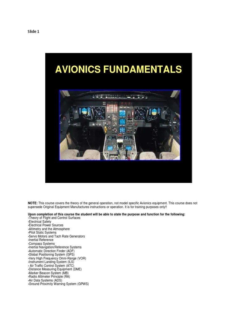 Avionics Fundamentals PDF Inertial Navigation System Avionics