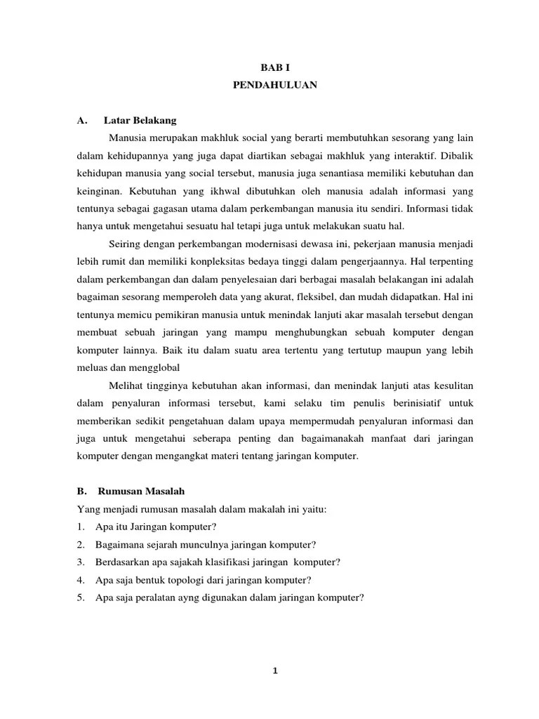 MAKALAH JARINGAN KOMPUTER