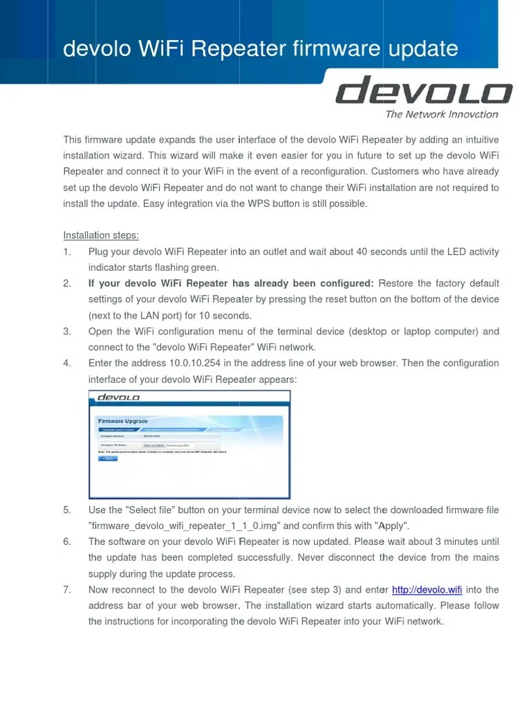 Devolo Repeater | PDF | Wi Fi | Areas Of Computer Science