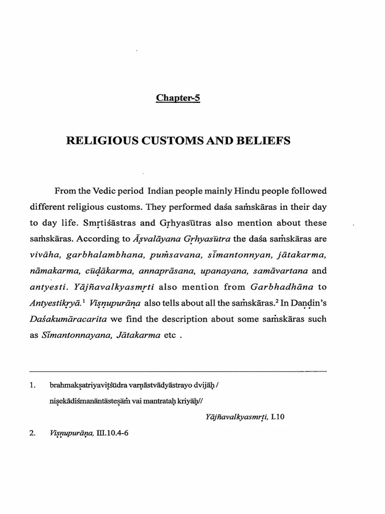 Religious Customs and Beliefs Chapter5 PDF Sacrifice Shiva