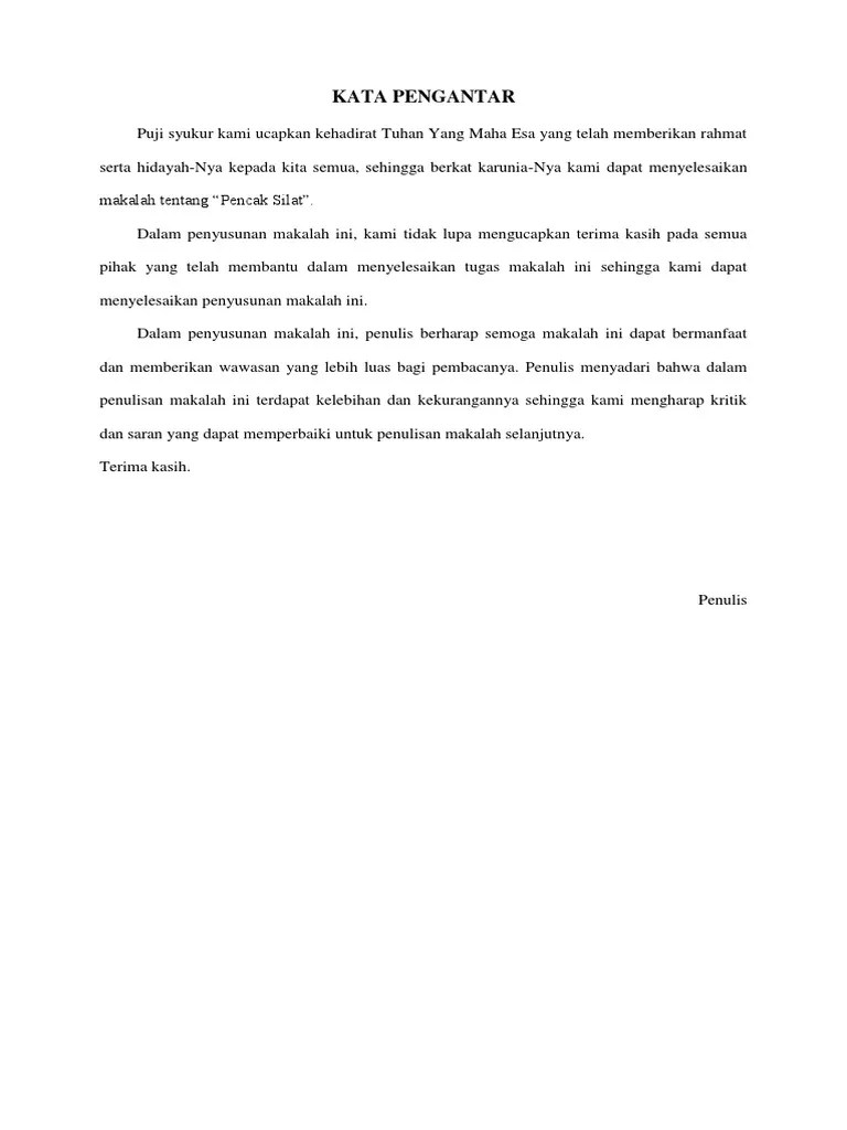 Makalah Pencat Silat Penjaskes | PDF