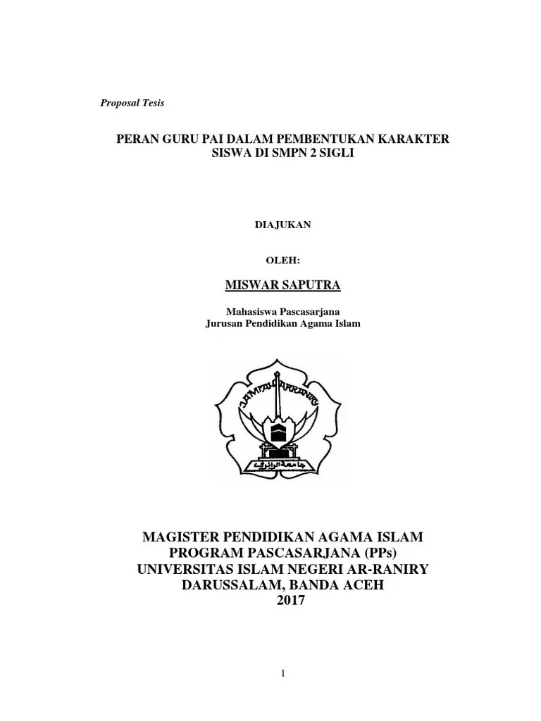 Contoh tesis pendidikan sd / contoh soal uas gasal mata uji pendidikan bahasa dan. Contoh Proposal Tesis Pendidikan Agama Islam Pdf - Temukan ...