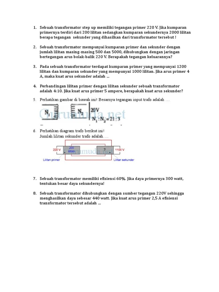 Soal Trafo