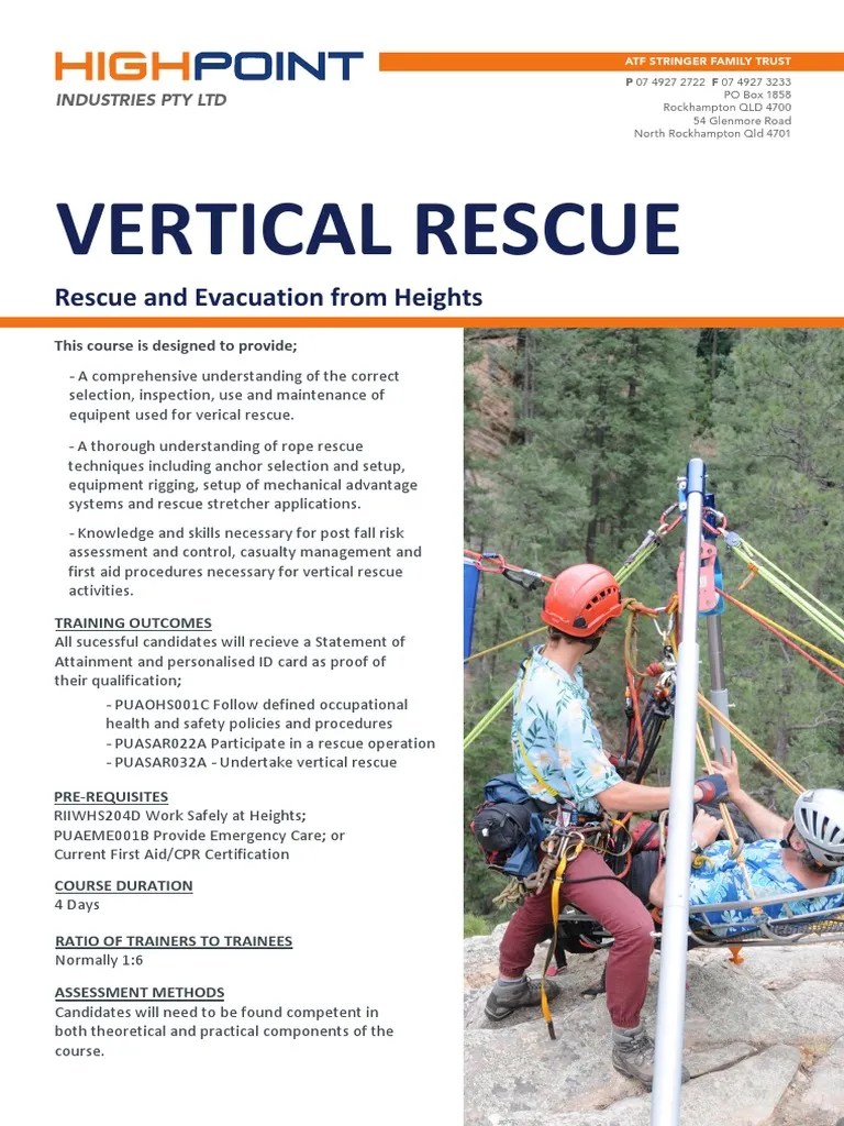 Vertical Rescue Knot Safety