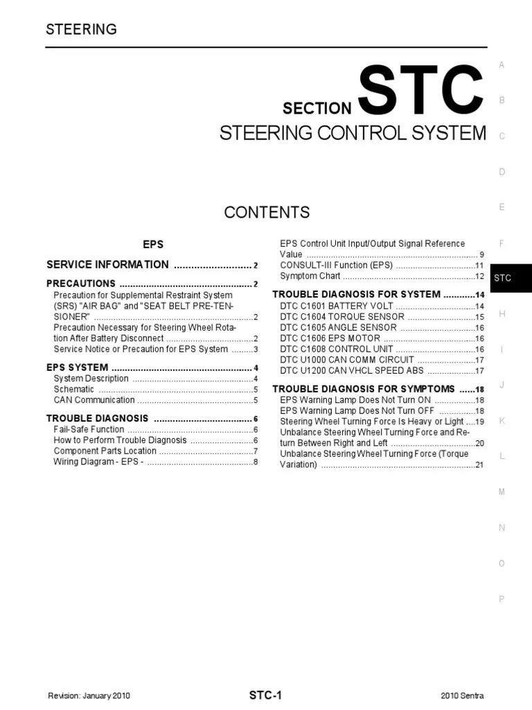 Steering Control System PDF Airbag Steering